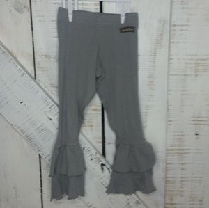 Matilda Jane gray ruffle pants size 4